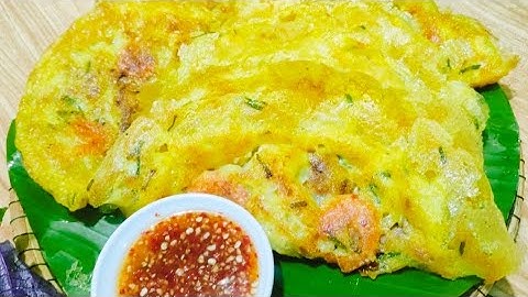 Cách Đổ Bánh Xèo Giòn lâu - mẹo pha nước có ga chuẩn, giòn rụm không mềm
