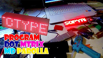 Membuat Running Teks  dengan Dot Matrix MAX7219 || tutorial arduino robot