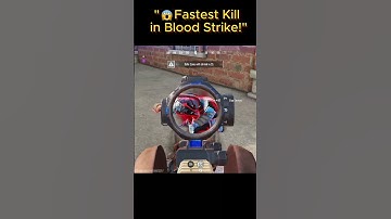 "Unbelievable Fast Kill in Blood Strike! 🎯 Blink and You Miss!"