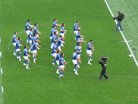 From the archives : Samoan Siva Tau (haka) vs @Springboks 2007 RWC Opening game