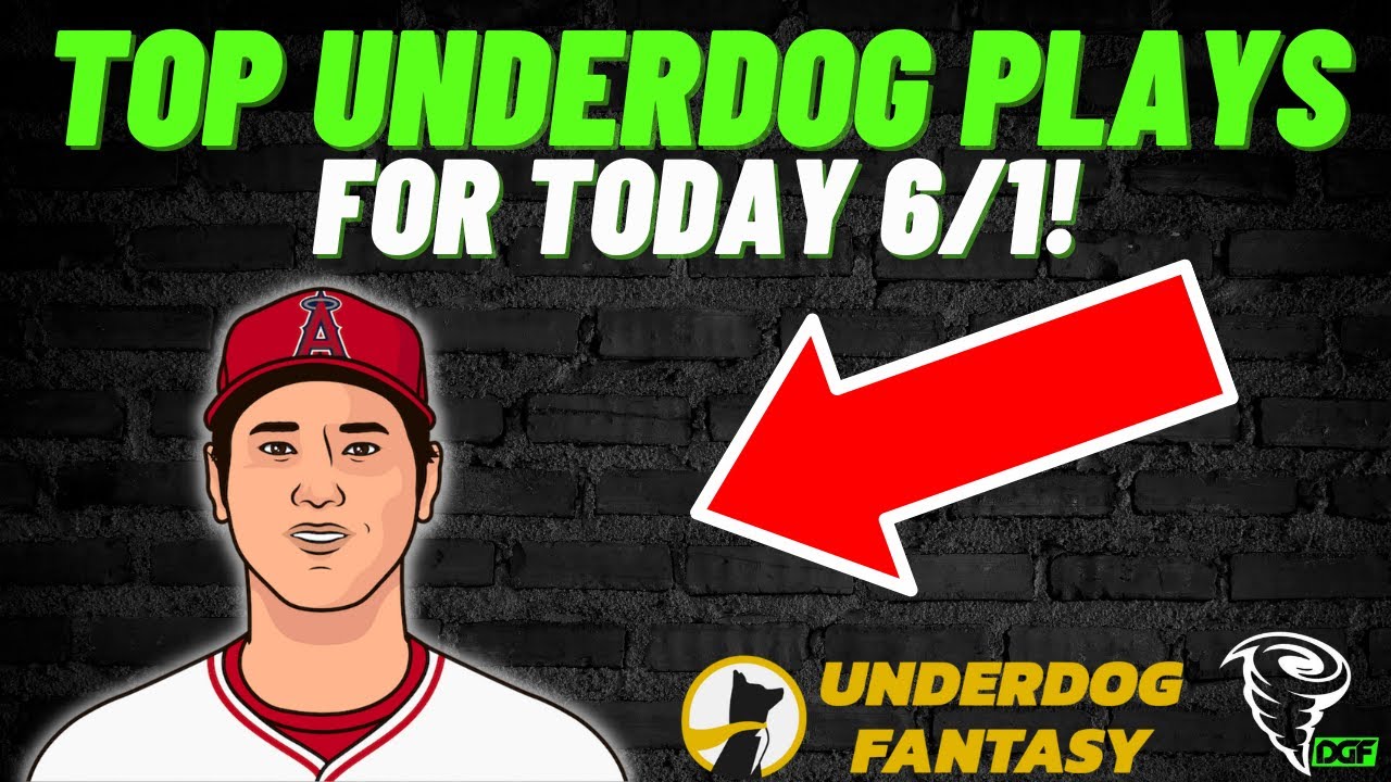 UNDERDOG TOP 3 PICKS for TODAY 6/1 DFS PLAYER PROPS BETS NBA