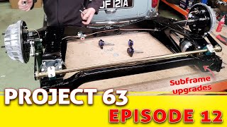 Project 63 part 12  Mini rear subframe install, with antirollbar and upgrades