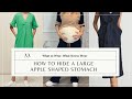 How to hide a larger stomach  dos  donts apple shape with personal stylist melissa murrell