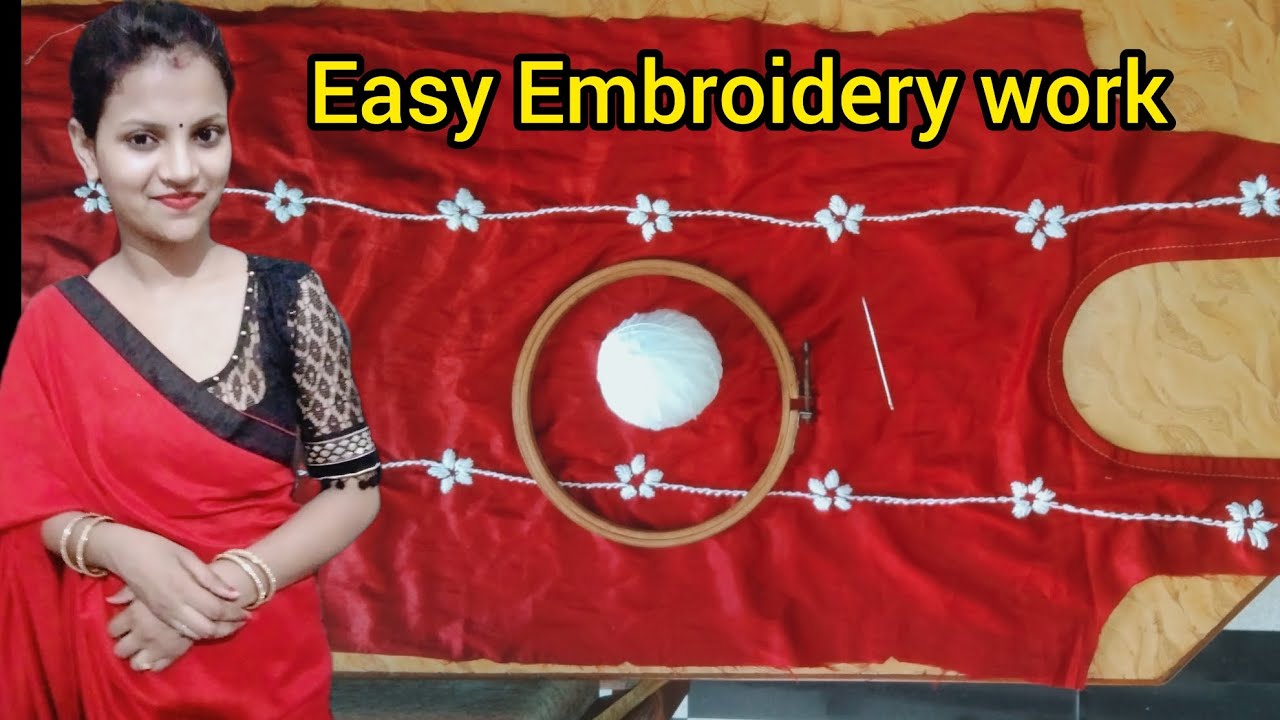 Hand embroidery stitches for Beginners Tutorial YouTube