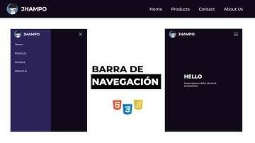 Cómo Crear una barra de Navegación Superior Responsiva Usando HTML CSS y JAVASCRIPT