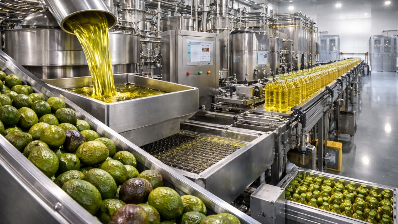 How Avocado Oil Is Made: From Fruit to Bottle (Full Factory Process)