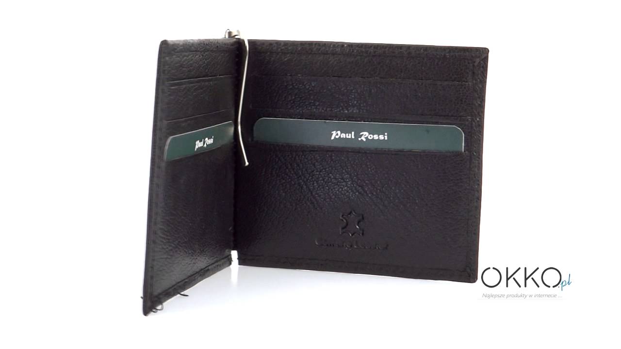 Skórzana banknotówka - Paul Rossi - Bardzo dobra cena !