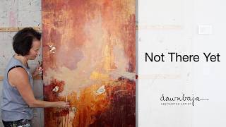 How I Use Brown Glazes and Gold Leaf to Create Mood in Abstract Paintingt - Part 4