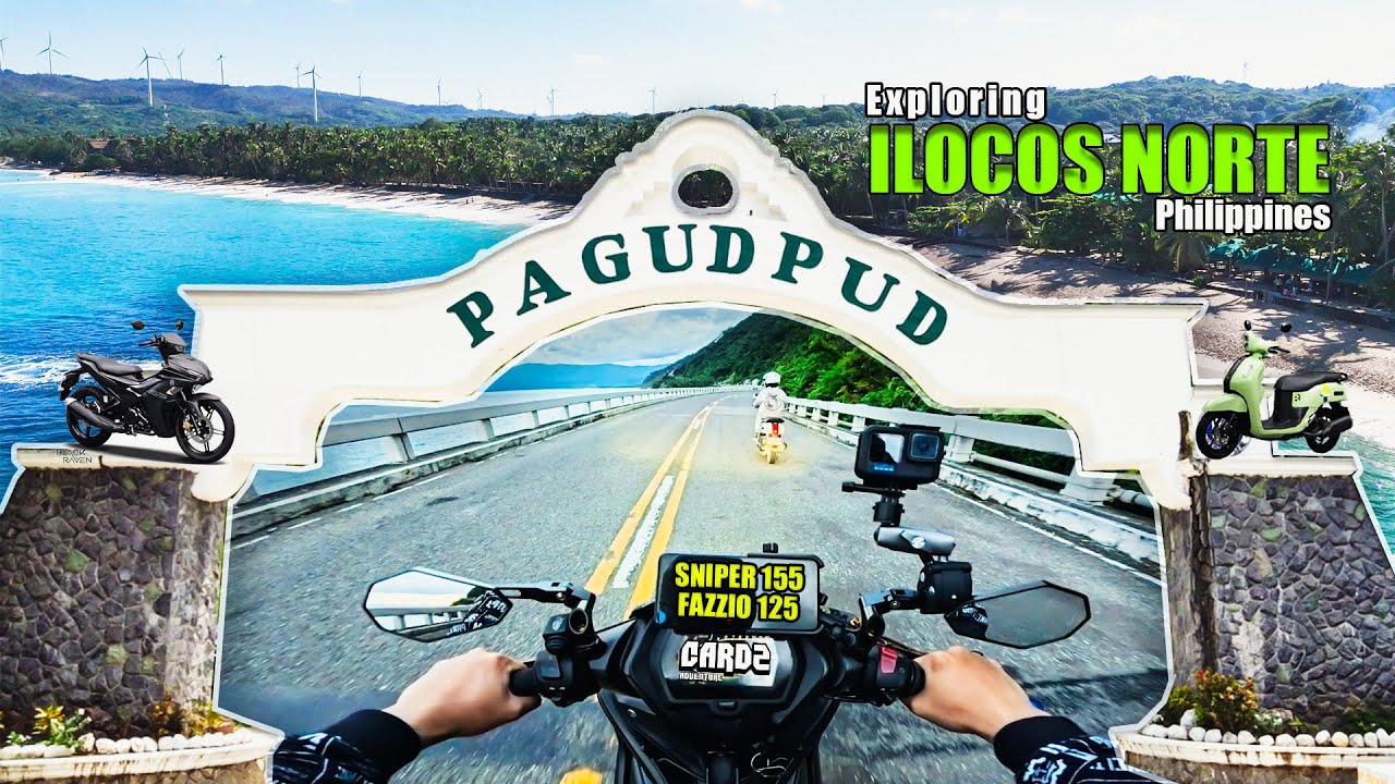PASIG TO PAGUDPUD, ILOCOS NORTE RIDE | Saud Beach | Patapat Viaduct | Yamaha Sniper 155 & Fazzio 125