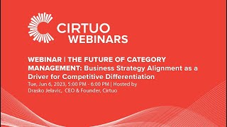Cirtuo Webinar | The future of Category Management