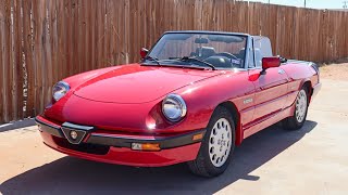 Career Overview 1988 Alfa Romeo Spider Quadrifoglio Walk-around Video