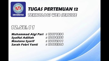 Pertemuan 12 Teknologi Web Service - Aplikasi Mobile CRUD