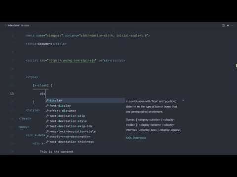 Learn Alpine.js: Cloak