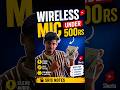 Wireless Mic Under 500rs 🎙️ Best Budget Mic for YouTubers &amp; Vloggers | Sris Notes #Shorts