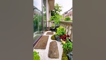 Một chút tiểu cảnh ban công phong cách vườn nhật #thicongcanhquan #hocakoi #traicakoi