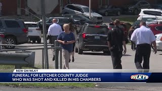 Funeral held for Letcher County judge shot to death in his chambers
