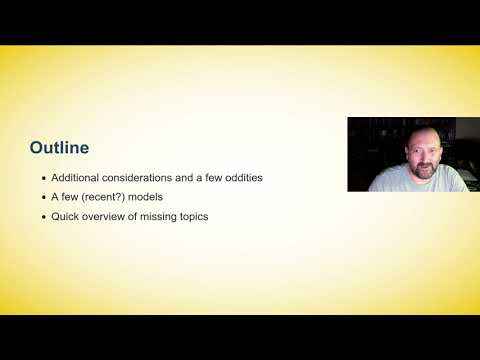 Mathematical Epidemiology - Lecture 09 - Some oddities and some recent mathematical models