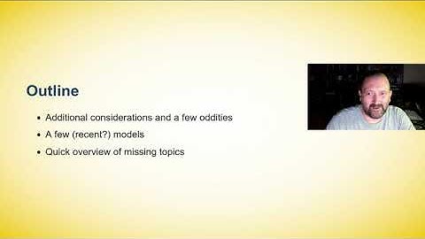 Mathematical Epidemiology - Lecture 09 - Some oddities and some recent mathematical models