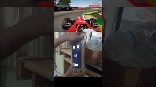 No Wheel? No Problem 😈 Phone Steering F1 2013 Interlagos 🇧🇷 1:19 Lap #shorts #formula1 #simracing