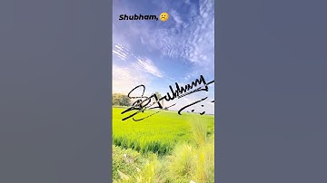 Signature Shubham style#art #design #style #signature #calligraphy #shortsvideo #viral