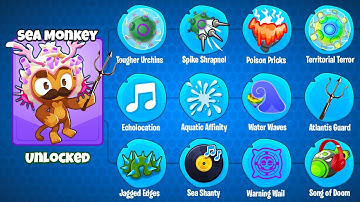 The Sea Monkey! (3rd Path of the Custom Modded Tower in BTD 6!)