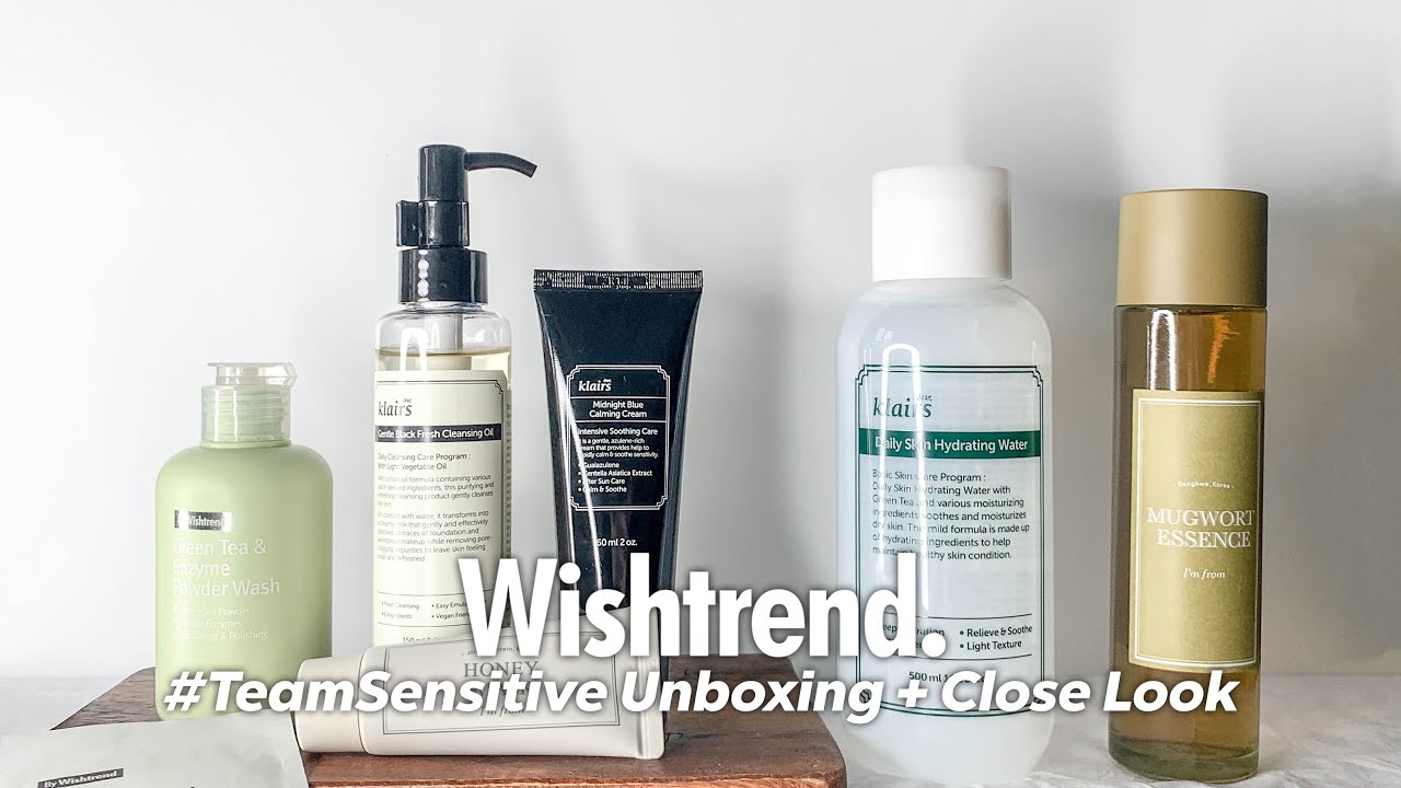 unbox wishtrend's #TeamSensitive box with me