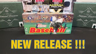 NEW RELEASE!!! 2024 Topps Heritage Baseball Hobby Box Rip..