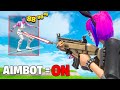 I Pretended To AIMBOT in CREATIVE FILLS...(FUNNY REACTIONS)