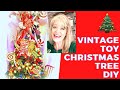 CHRISTMAS HOME TOUR 2020 DECORATE WITH ME CRAFT WITH ME: MAKE A BOW, VINTAGE TOY TREE - HOBBY LOBBY