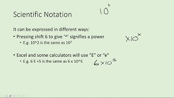 Units, Prefixes and Scientific Notation