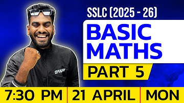 SSLC Basic Maths | Mastering Maths Part 5 | Exam Winner