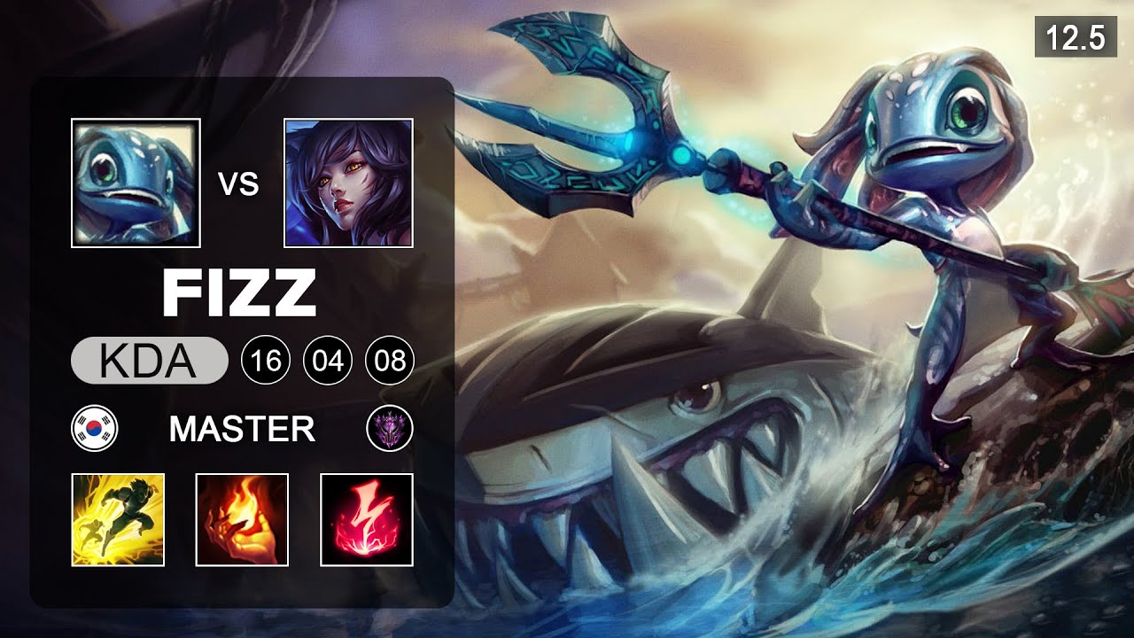 Fizz Mid vs Ahri - KR Master - Season 12 Patch 12.5