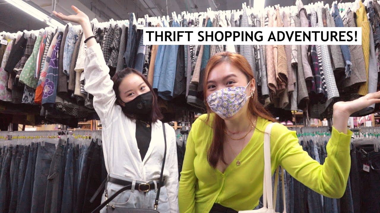 thrift shopping at KL's largest thrift shop + try-on haul! - YouTube