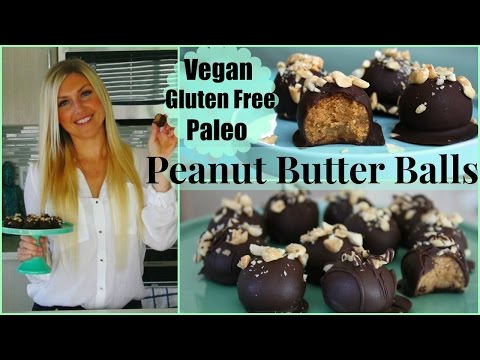 Vegan Chocolate Peanut Butter Balls ll Gluten Free/Paleo