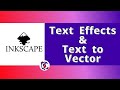 Inkscape Text Effect Inkscape Text Style Color Inkscape Text Vector Text Stroke Outline Cut Design