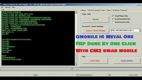 Qmobile i6 Metal One FRP Done By One Click With CM2