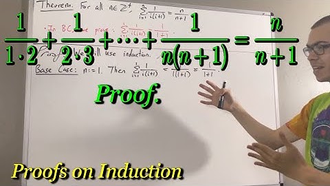 1/(1*2) + 1/(2*3) + ... + 1/(n(n+1)) = n/(n+1) Proof [ILIEKMATHPHYSICS]