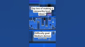 Day two of making a rateworthy level in geometry dash. #geometrydash #geometrydashshowcase #shorts