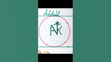 Logo drawing easy ideas Ankit name #art #shorts #ytshorts #logodrawing
