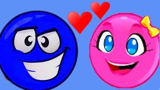 THE GIANT BLUE BALL RED BALL  The ball saves the beloved