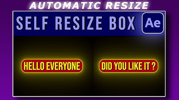 Self Resizing Text Box After Effect #aftereffects #tutorial