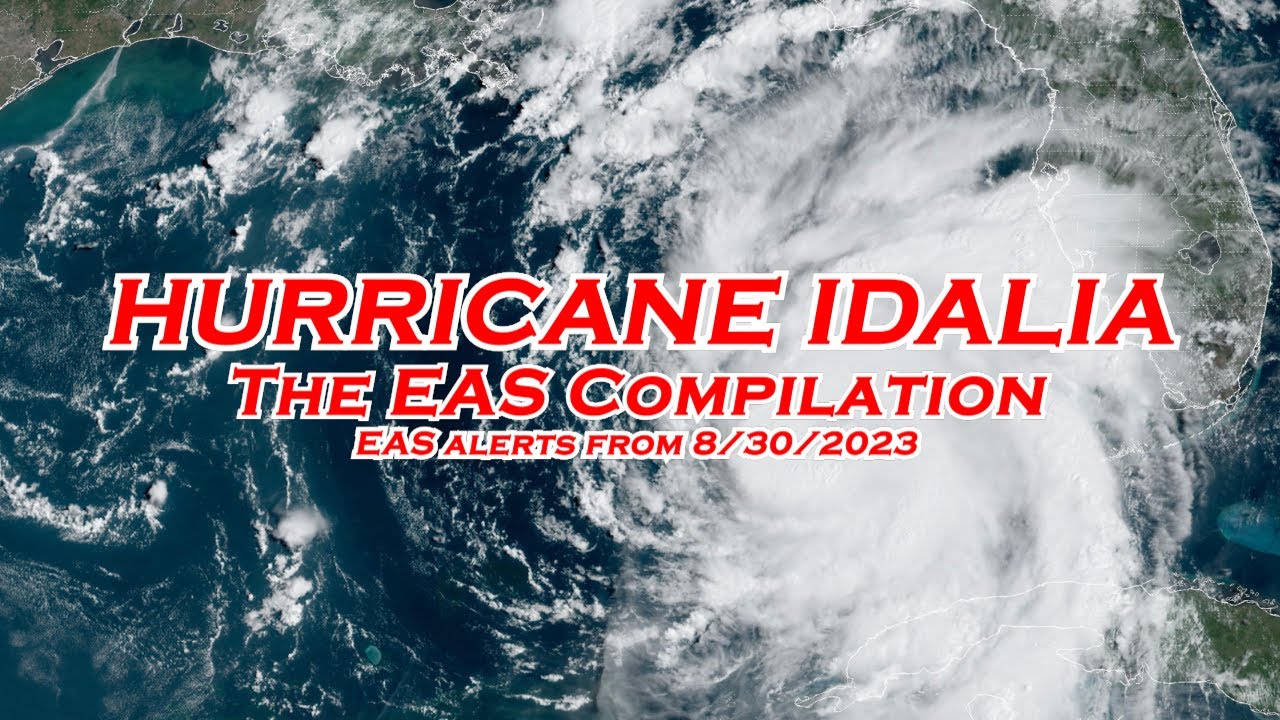 Hurricane Idalia - EAS Alerts from 8/30/2023 (EAS#476-503) - YouTube