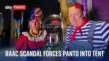 Panto opens in circus tent as crumbling concrete closes theatre