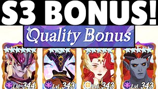 S3 Charm QUALITY BONUS For All 64 Heroes! Chains Of Eternity | AFK Journey