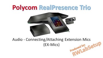 Polycom Trio 8800   Audio   Connecting Attaching Extension Mics (Ex-Mics)