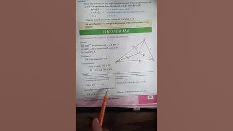 Class 9 Maths Unit 12 Theorem 12.6