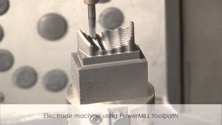 Electrode Machining with Delcam Electrode