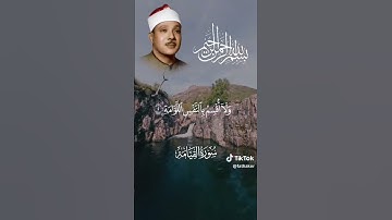 "لا اقسم بيوم القيامة"..تلاوة عطرة بالصوت الخاشع للشيخ #عبدالباسط_عبدالصمد في تلاوة لسورة #القيامة