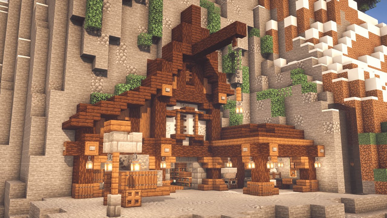 Minecraft  How to Build a Medieval Mountain House 