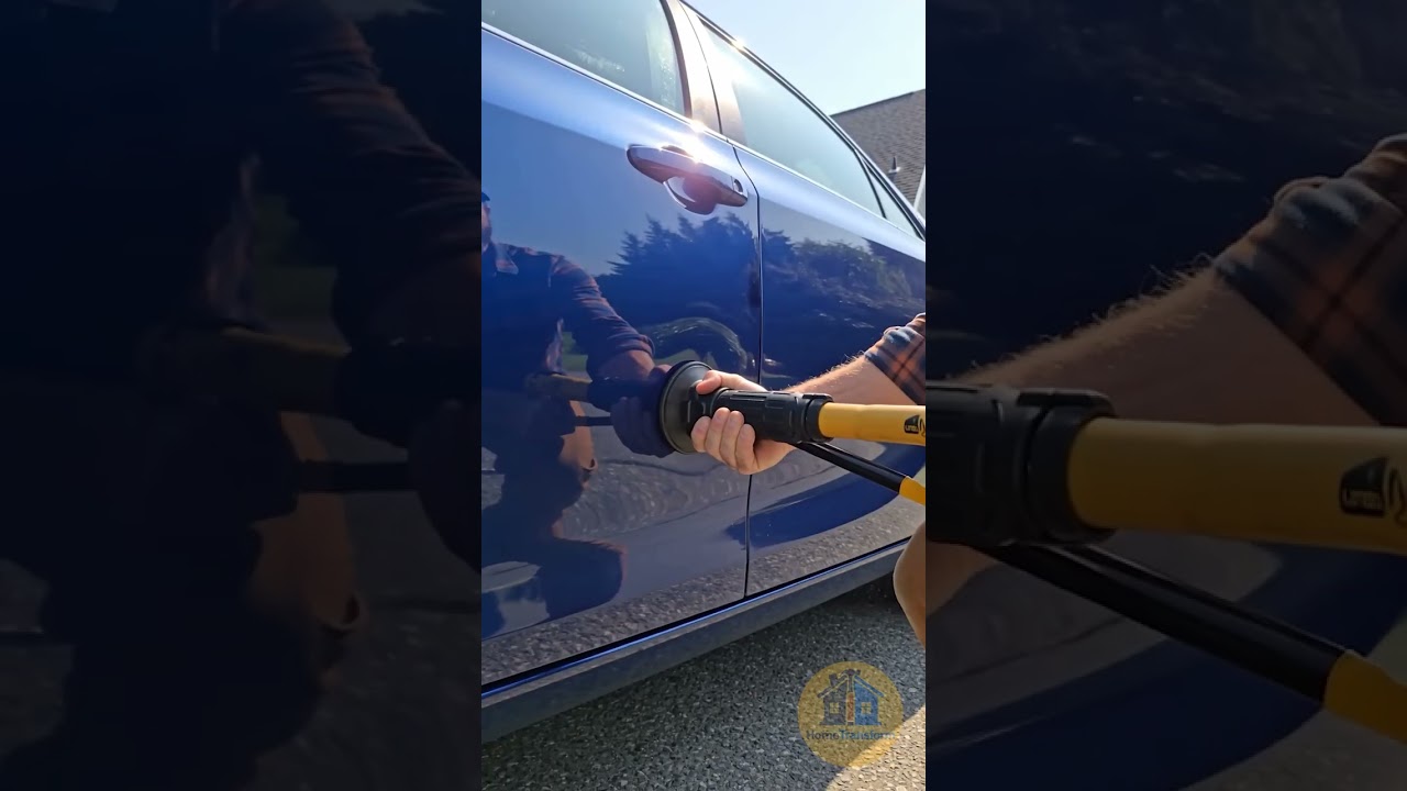 Blue Sedan Was Encased in Concrete! Can He Save It? 🔧 #CarMakeover #Restoration